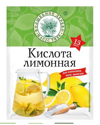 лимонная кислота 15гр/50шт "волшебное дерево"  356