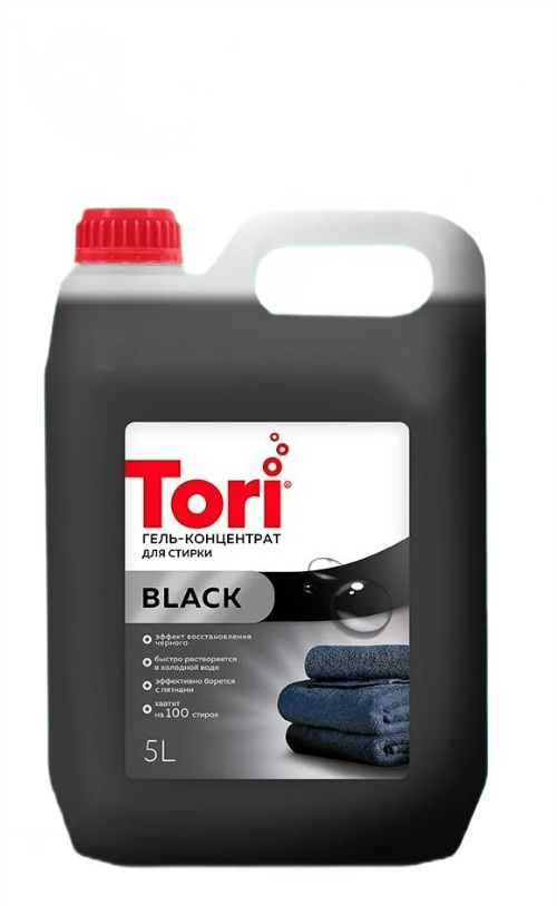 гель для стирки чёрного белья profline tori black 5л 100 стирок, жидкий порошок концентрат