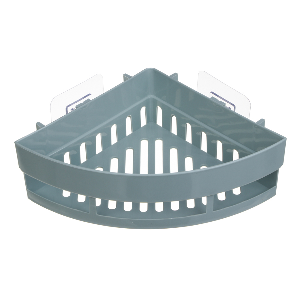 полка настенная угловая малая пластик vetta classic оливковый 25x17,5x7см