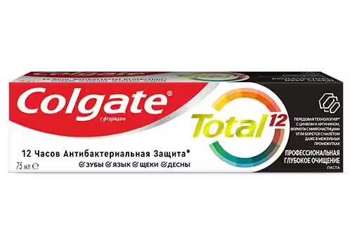 зубная паста colgate total 12 профессиональная глубокое очищение 75мл