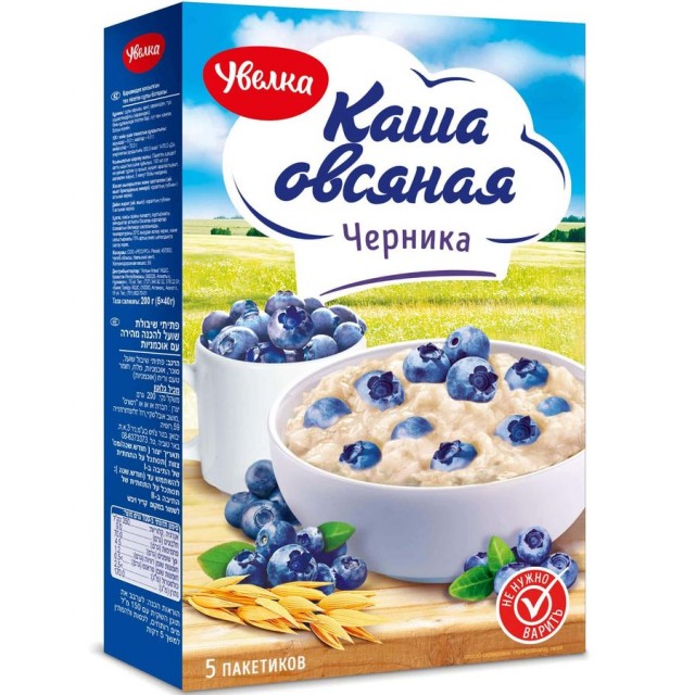 каша овсяная с черникой 0,04*5