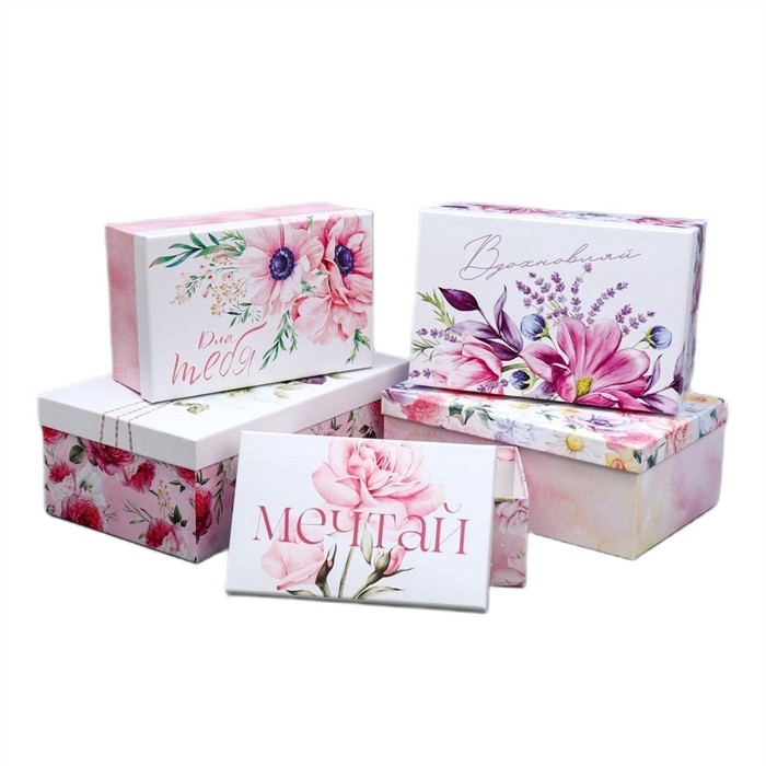 набор подарочных коробок 5в1 маленькой принцессе 32,5х20х12,5 22х14х8,5см