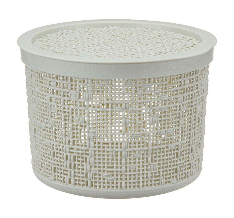 коробка 2,0л "бязь" с/кр белый ротанг (14) м2328