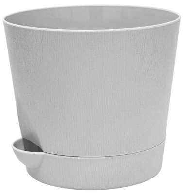 кашпо прикорневой полив серый d 200мм 3,6л