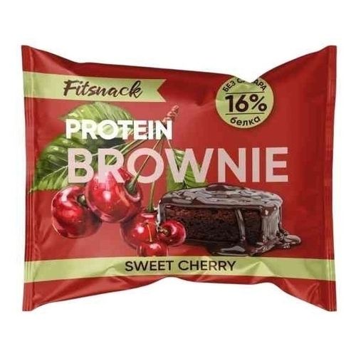 печенье fitsnack брауни протеиновое с вишней 50г