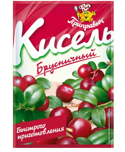 кисель брусничный приправыч 110г