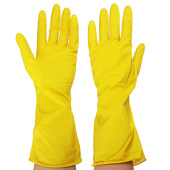перчатки резиновые vetta желтые s