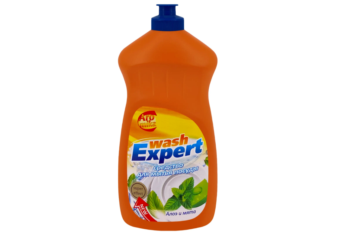 гель д/посуды aromika wash expert алоэ и мята 500мл