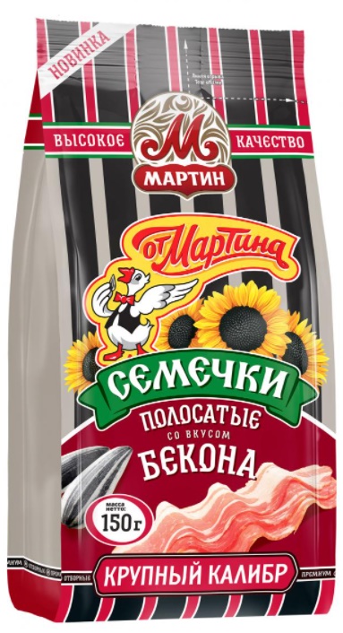 семечки полосатые вкус бекон от мартина 150г