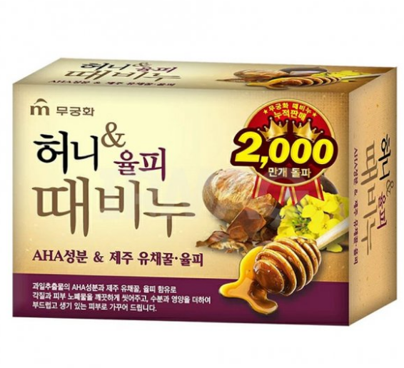 туалетное мыло honey body soap мед скорлупа каштана mukunghwa 90г