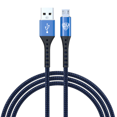 by кабель для зарядки адреналин micro usb, 1м, 3а, быстрая зарядка qc 3.0, синий