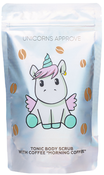 скраб д/тела morning coffee тонизирующий кофейный unicorns approve 200г