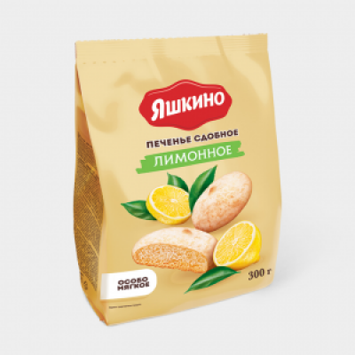 печенье лимонное мягкое в сахарной глазури 300г
