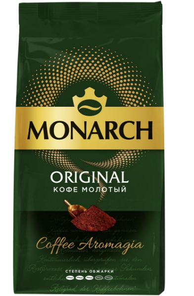 кофе monarch original жареный молотый, 230г