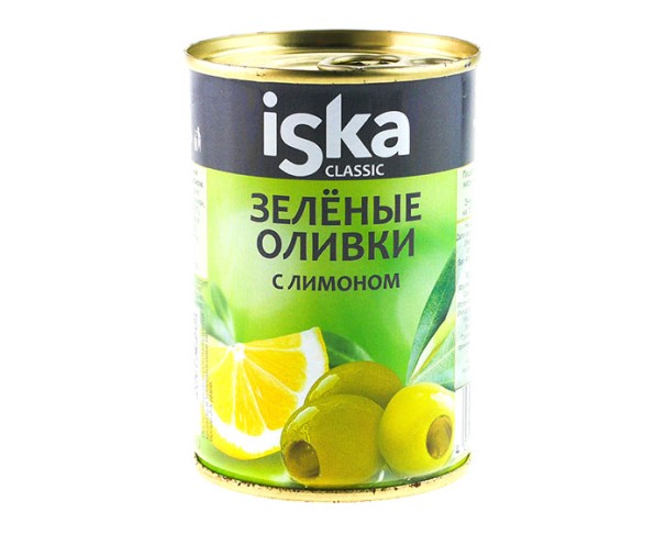 оливки иска зеленые с лимоном ж\б 300мл