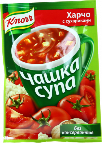 чашка супа кнорр 13,7г харчо с сухариками