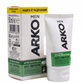 крем после бритья arko men, 50мл, anti-irritation (бело-зеленый)