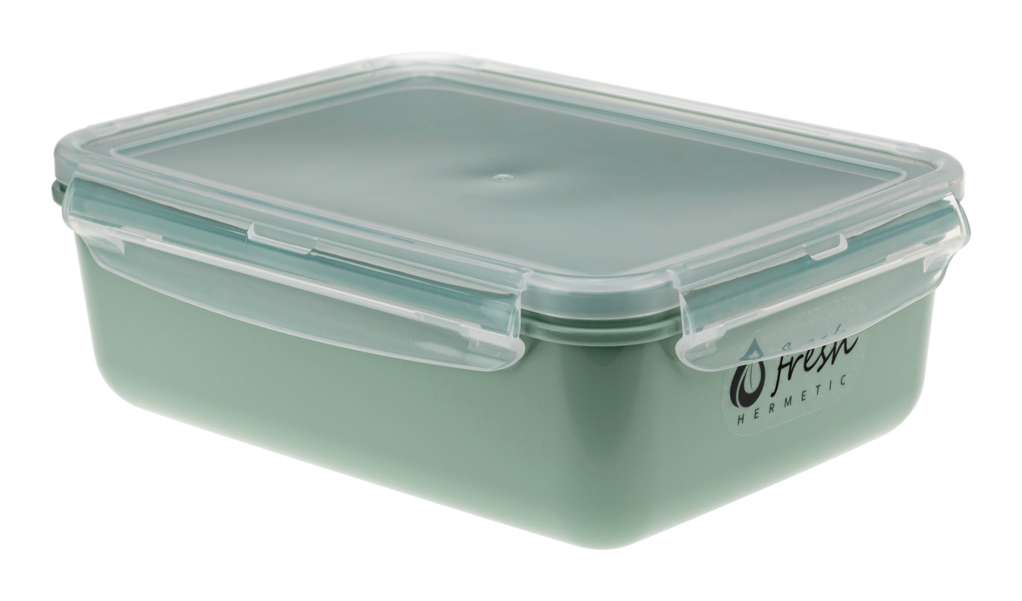 емкость для продуктов "фреш" 1,4л прямоуг. фисташковый (16)