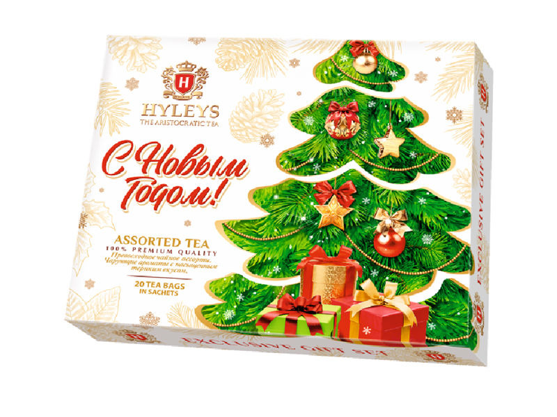 чай hyleys с новым годом ассорти 20пак