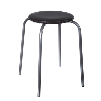 табурет ника, металл, мдф, мягкое сиденье, h=47см, d=29см, арт.тб3