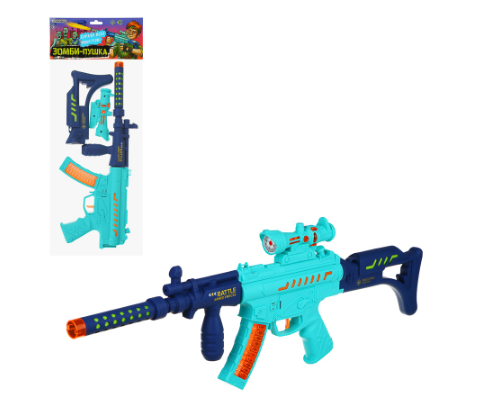 автомат игрушечный, свет, звук, 37х17х4,5см, 2 цвета игроленд