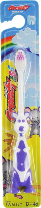 зубная щетка grendy kids, детская d-46 мышь