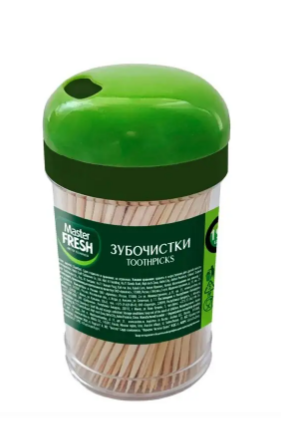 зубочистки 190шт с дозатором master fresh