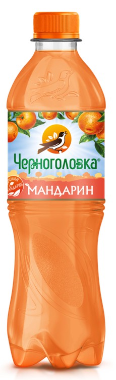 напиток безалкогольный сильногаз черноголовка мандарин 0,5л/12шт пэт
