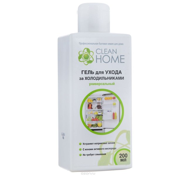 гель для ухода за холодильниками clean home универсальный, 200 мл