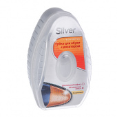 губка-блеск для обуви с дозатором silver, силикон/антистатик, 6 мл