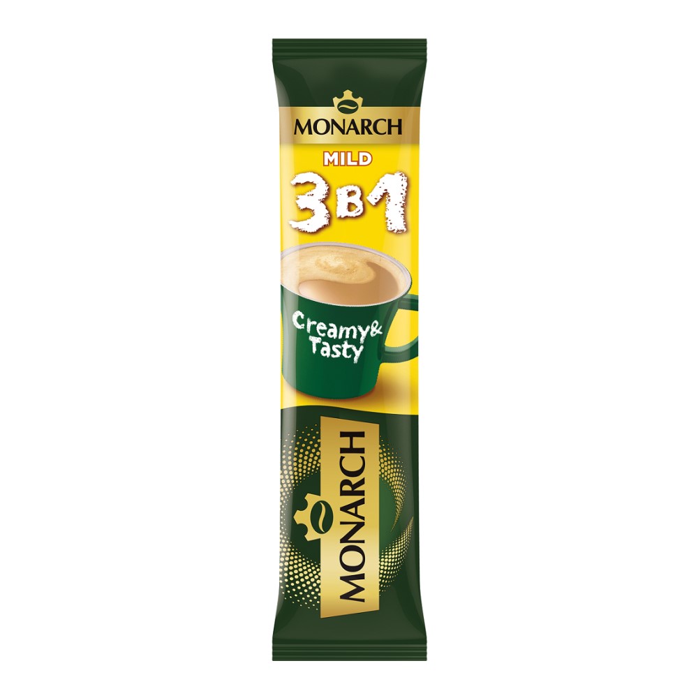 напиток кофейный растворимый monarch mild монарх майлд 3в1 13,5г