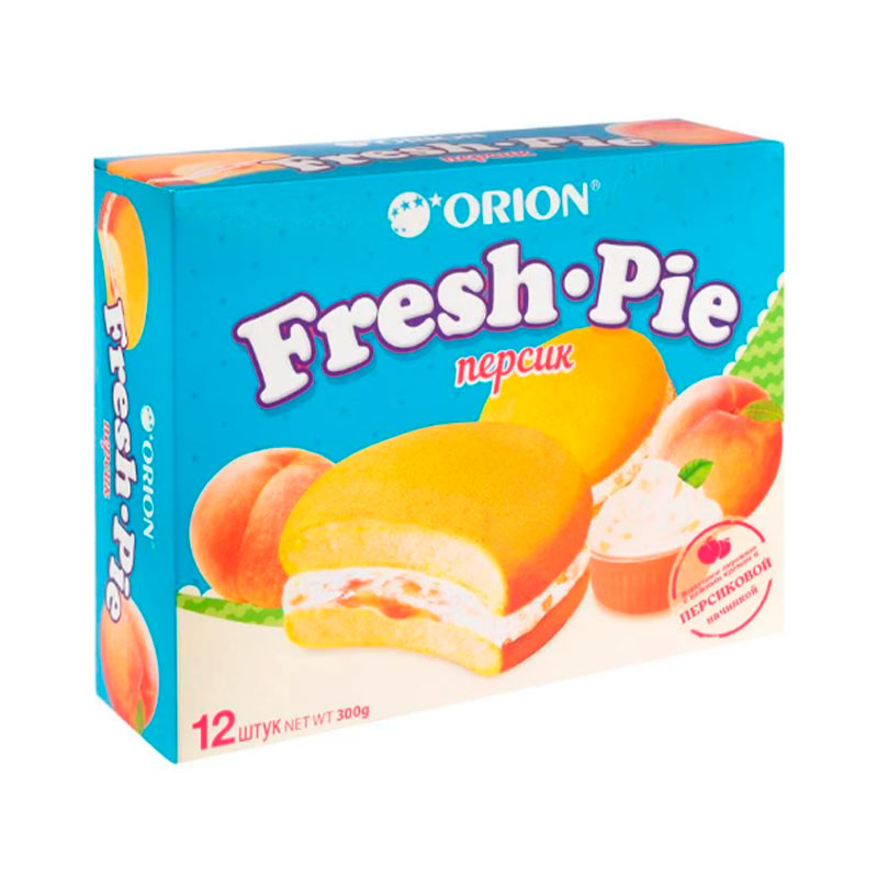 пироженное бисквит с персиковой нач frash pie 25г*6шт