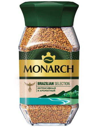 кофе натуральный растворимый сублимированный monarch brazilian selection (монарх бразилиан селекшен)