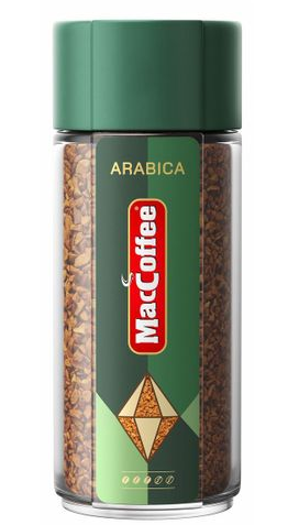 кофе натурал раств сублим maccoffee arabica ст/б 100г