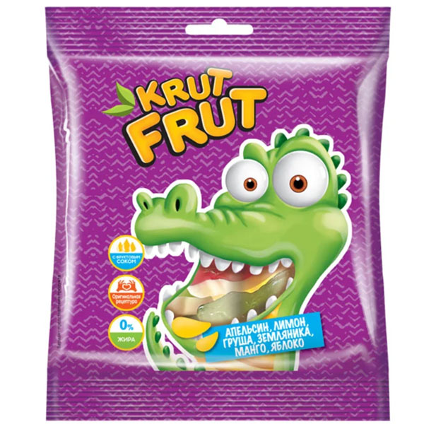 жевательный мармелад krut frut кубики 70г