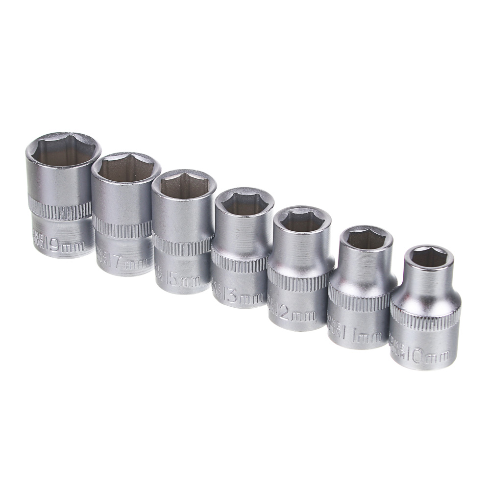 набор торцевых головок рокот 6 гранные 1/2 10-11-12-13-15-17-19мм 7шт