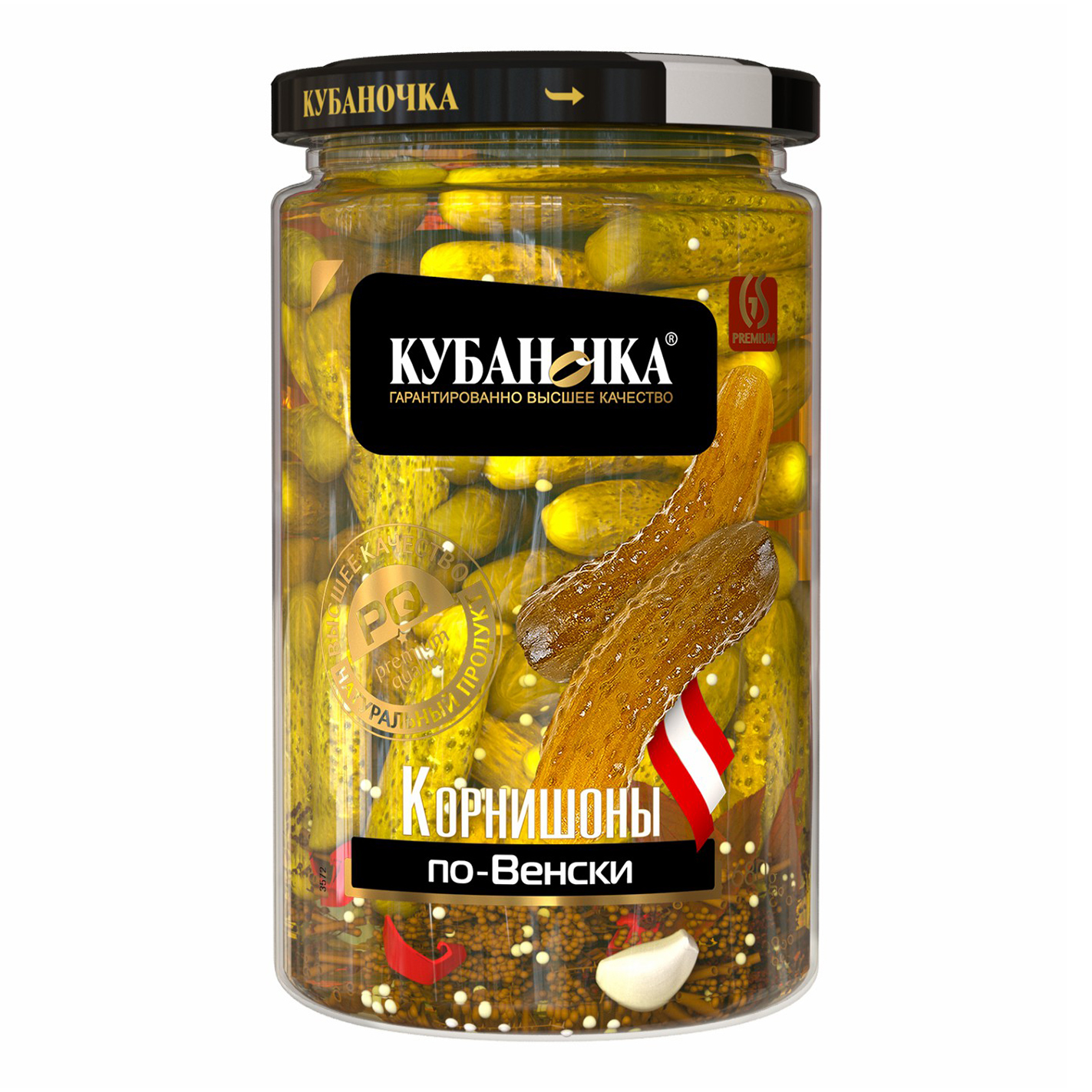 корнишоны "по-венски"  "кубаночка" 360 г. (12)