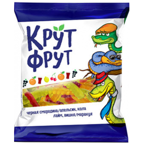 жевательный мармелад крутфрут змейка 70г