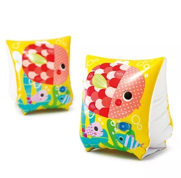 нарукавники забавные рыбки для 3-6 лет 23*15см intex