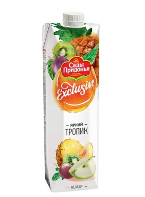 напиток сокосодержащий сады придонья exclusive мультифруктовый 0,97л