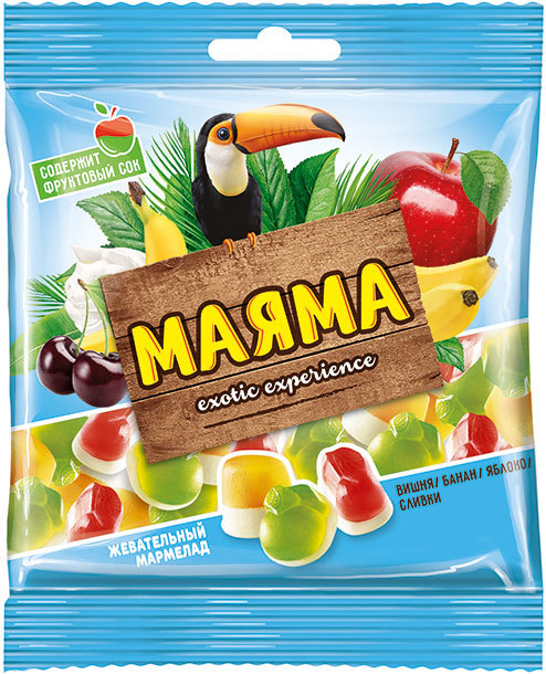 жевательный мармелад маяма ассорти вкусов.70г