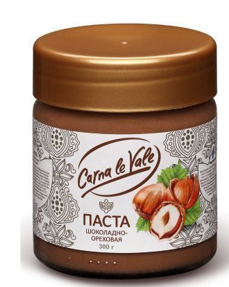 паста carna le vale шоколадно-ореховая ст\б 300г