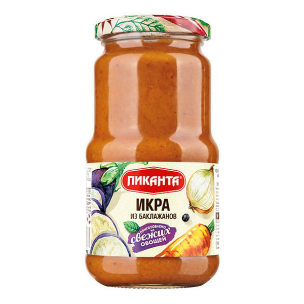 икра пиканта из баклажанов стерилизованная 450г