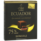 шоколад o'zera ecuador 75% 90г