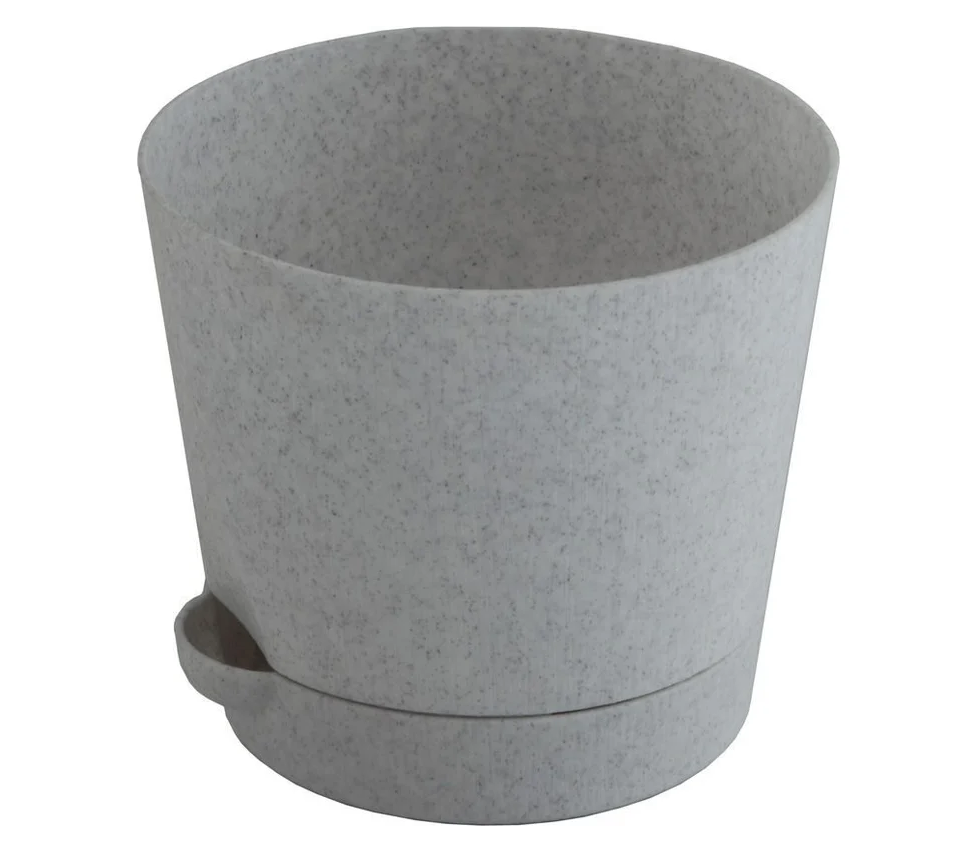 кашпо прикорневой полив серый d 200мм 2,0л