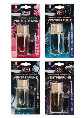 ароматизатор на дефлектор ventperfume, бабл гам, свежесть океана, новая машина,черный лед new galaxy