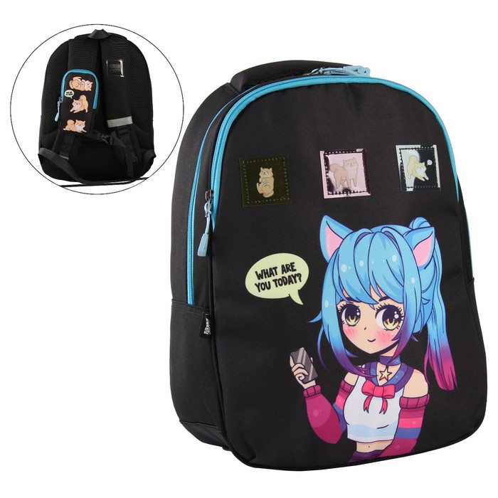 рюкзак школьный эргономичная спинка art hype anime 39*32*14 см