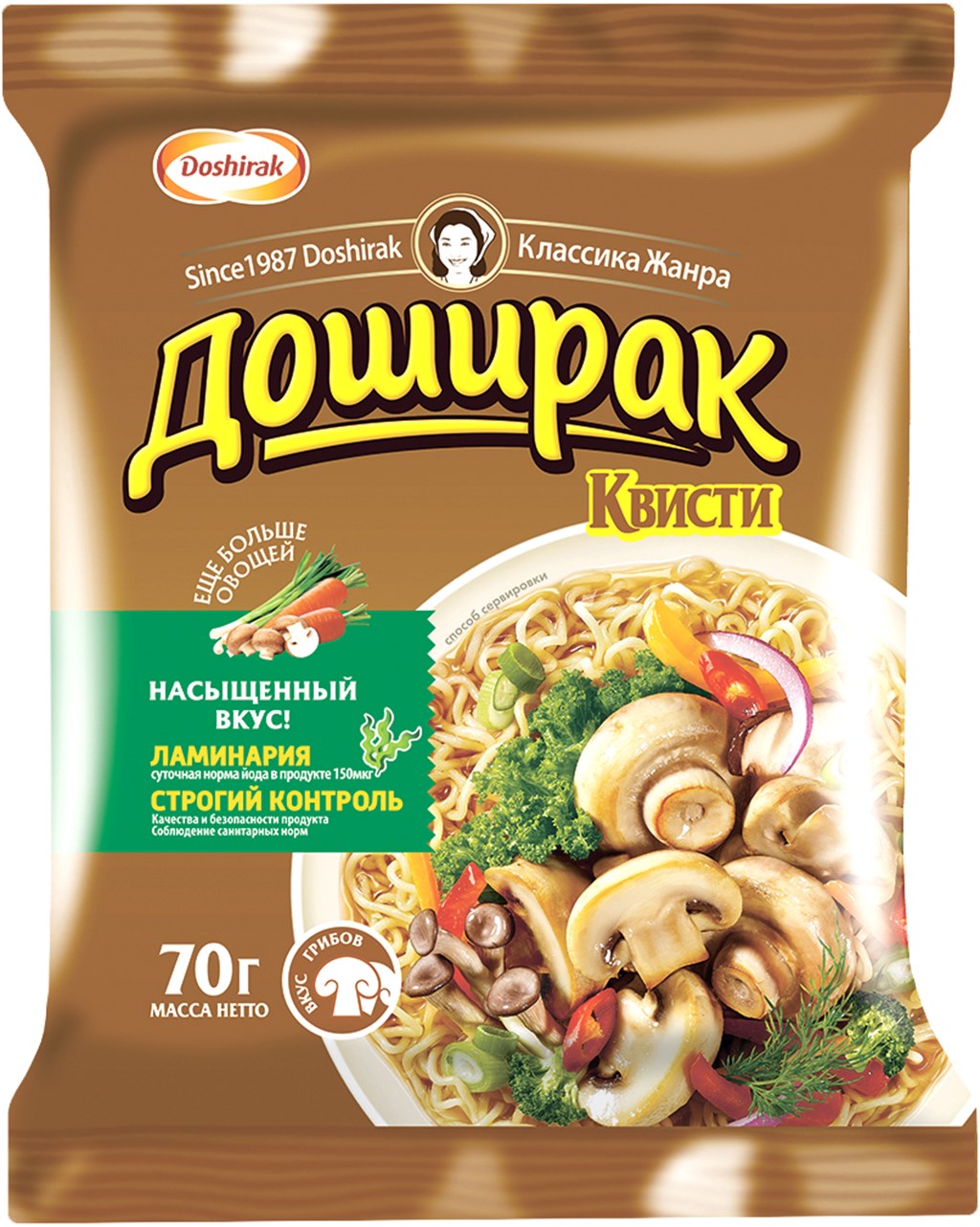 лапша доширак квисти 70 г грибы брикет (48)
