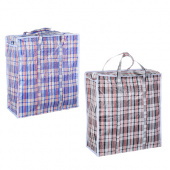 сумка хозяйственная, нетканый материал, 45x50x20см, "клетка", 2 цвета