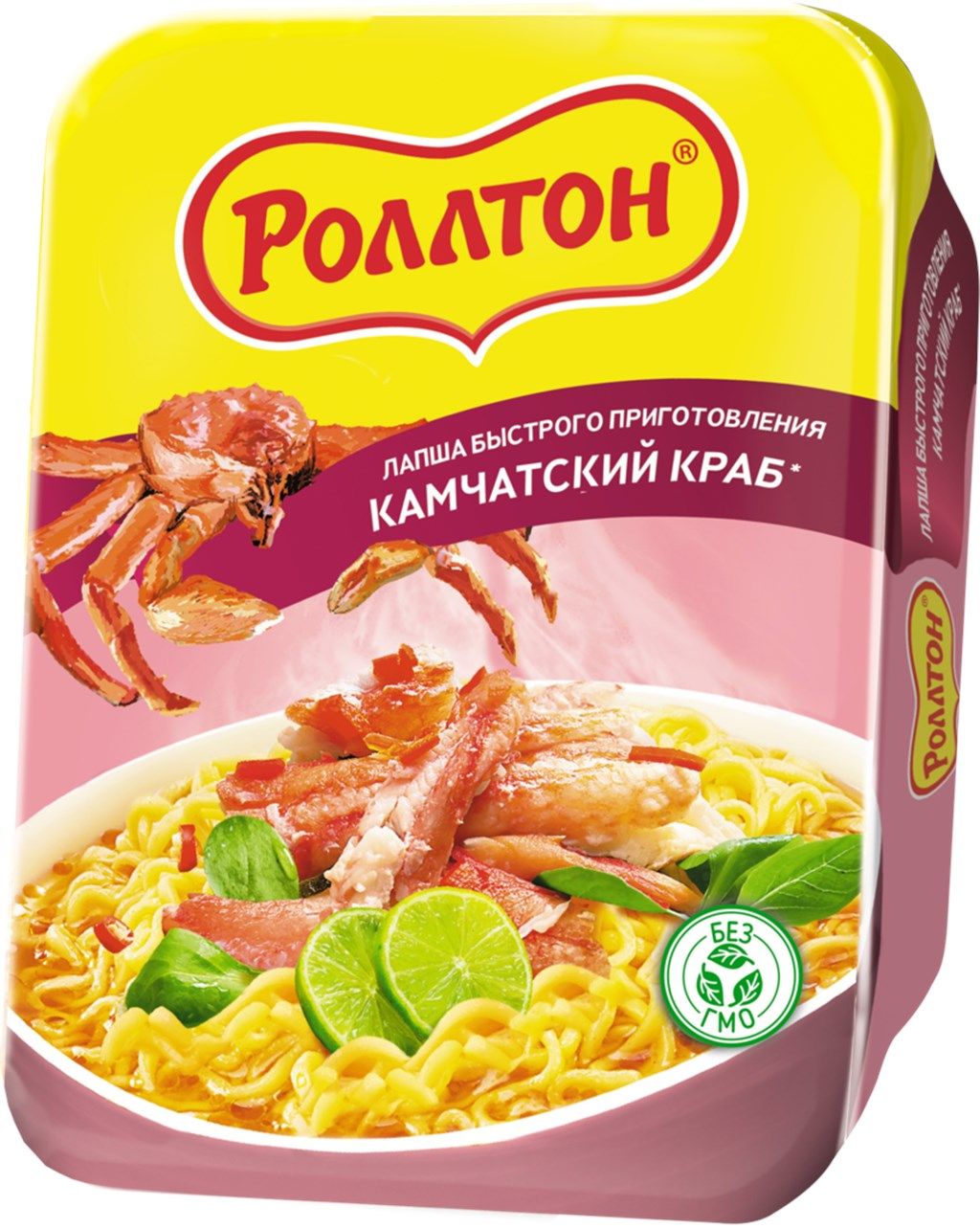 лапша роллтон со вкусом камчатского краба 90г